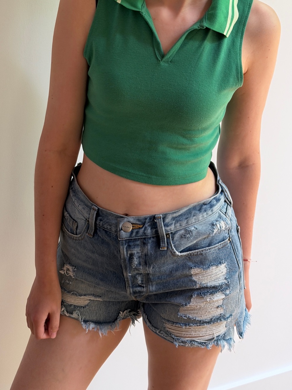 Frame Denim Le Original short Re Release Troubadour - 28 - Picture 3 of 17